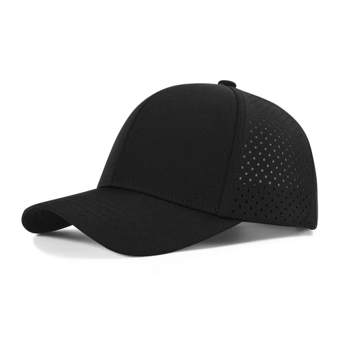 Men Quick Dry Baseball Cap Laser Cut Mesh Ball Curved Brim Snapback Hat