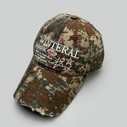 Camouflage Flowers Star Letter Embroidery Baseball Hats