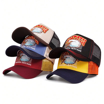 Creative Baseball Hat Station Eagle Head Embroidered Baseball Caps