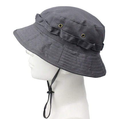 Men's Panama Hat Bucket Hat Tactical Sunscreen Camouflage Outdoor