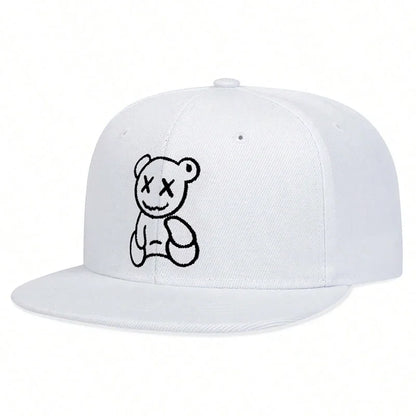 Unisex XX Little Bear Embroidery Hip-hop Hats Spring
