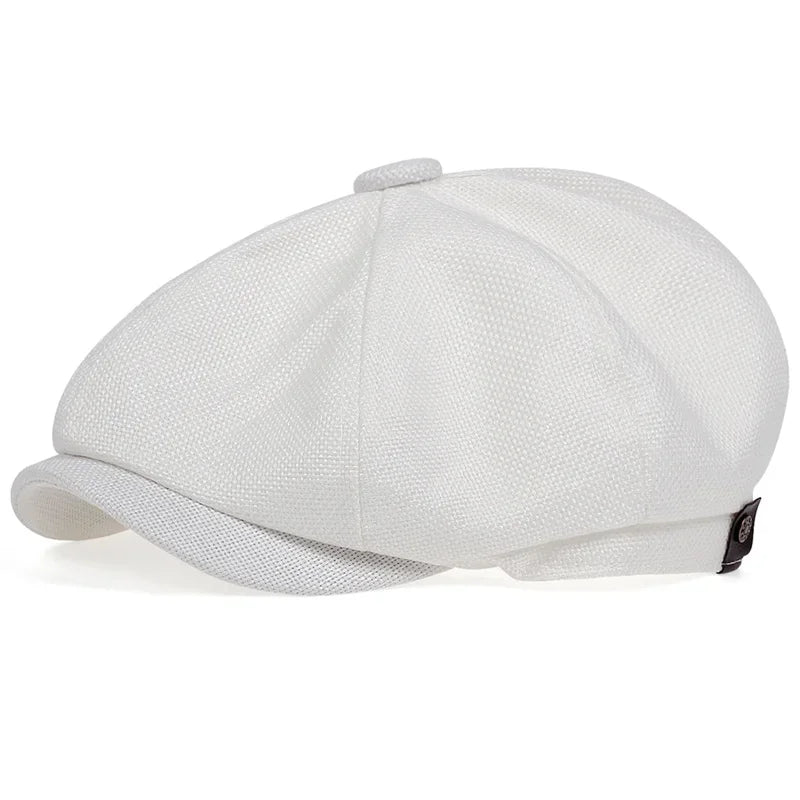 New Men Casual Newsboy Hat Spring Summer Thin Retro Beret Hat