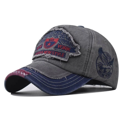 Summer Baseball Cap Men's Fashion Embroidered Pentagram Letter Caps Men