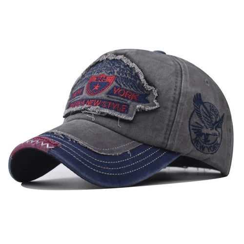Summer Baseball Cap Men's Fashion Embroidered Pentagram Letter Caps Men