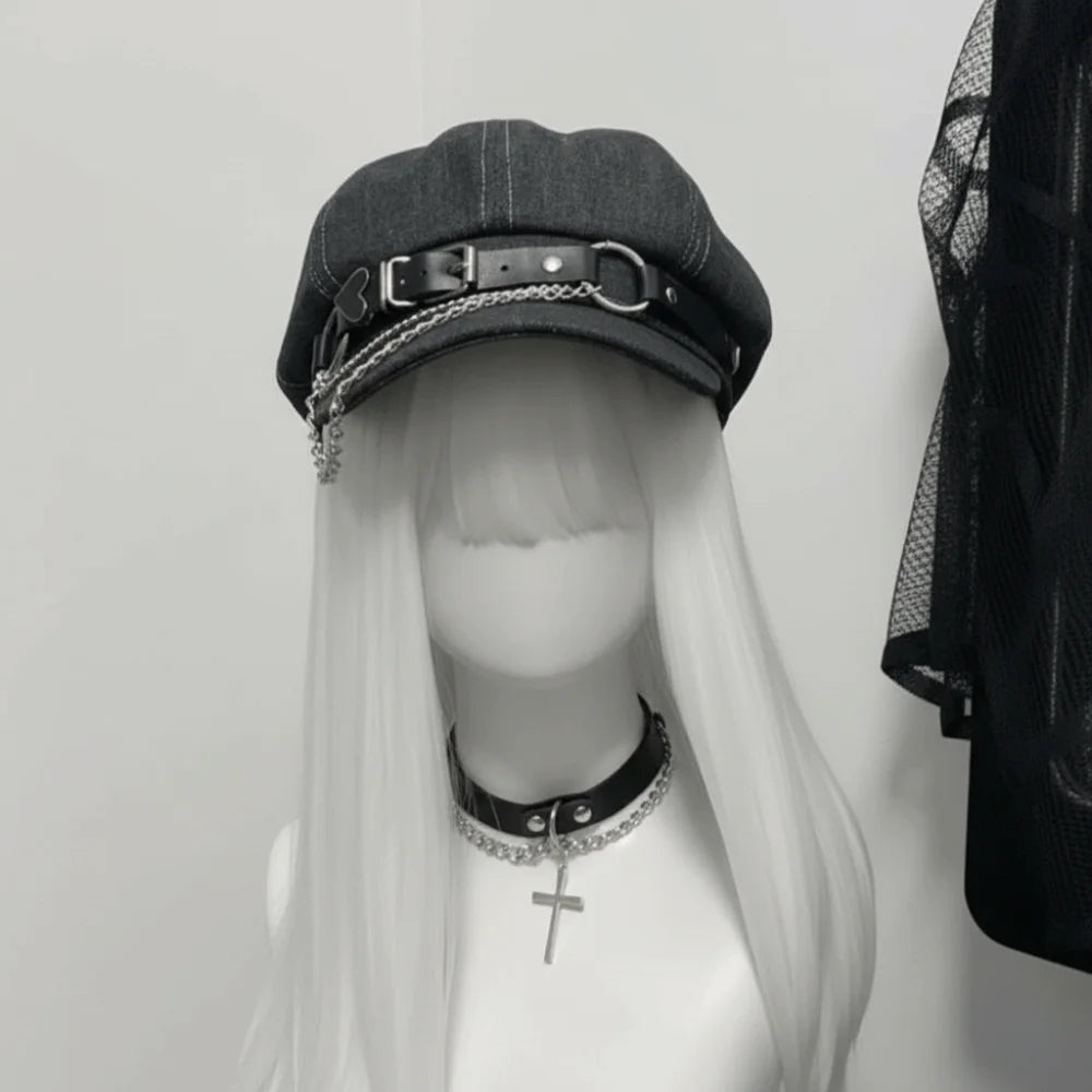 Octagonal Harajuku Beret Hat Casual Wear