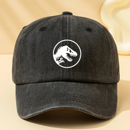 Dinosaur Print Retro Baseball Cap, Sports and Leisure Hat Suitable for Outdoor Sports