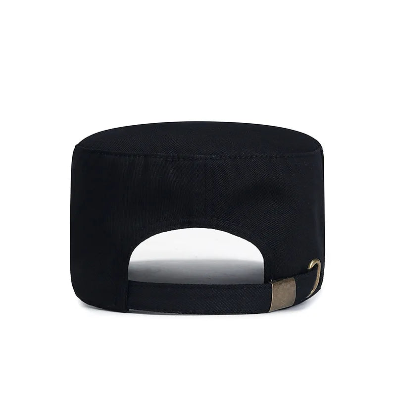 Breathable Cotton Flat Top Baseball Cap For Men Outdoor