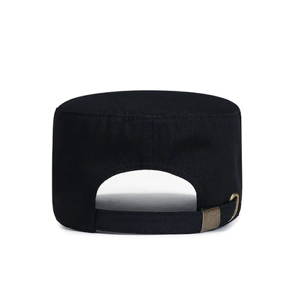 Breathable Cotton Flat Top Baseball Cap For Men Outdoor