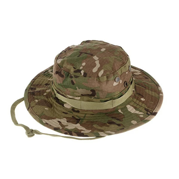 Camouflage Tactical Boonie Hats Camping Climbing Bucket Sniper Hat Men