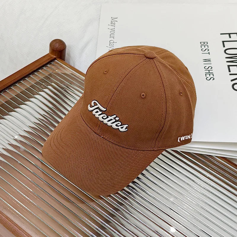 Unisex Baseball Cap Autumn Fashion Embroidery Letter Couple Sun Hat Trendy Outdoor Sports