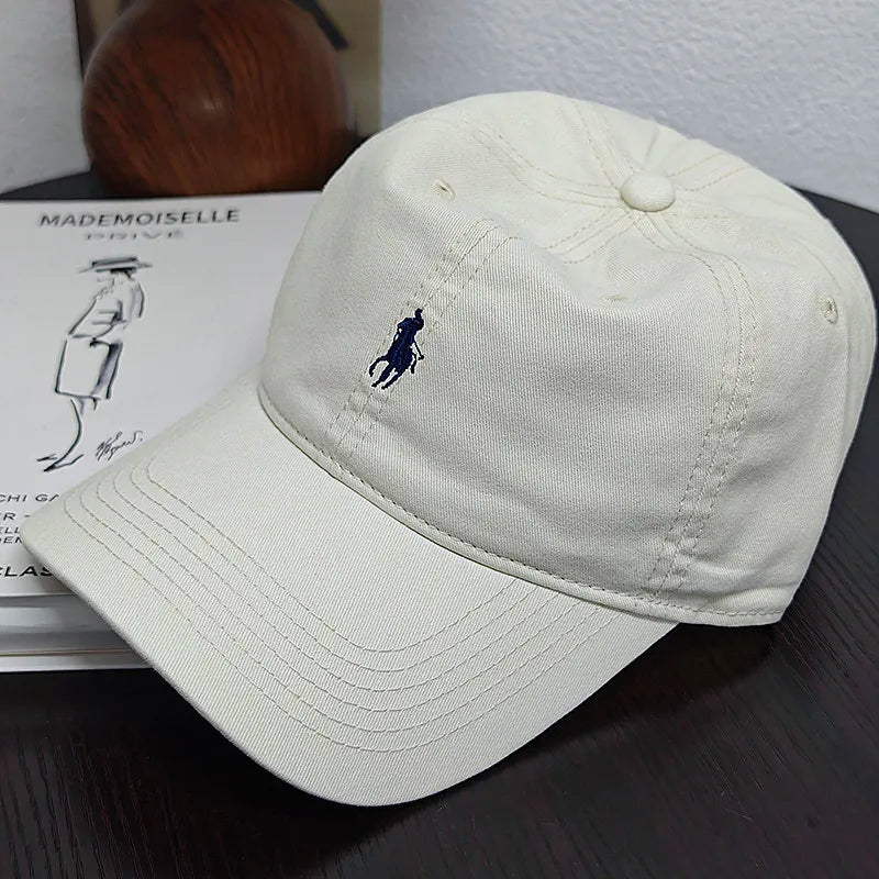 New Trendy Pony Embroidered Baseball Cap Showing Face Small Leisure Sports Cap