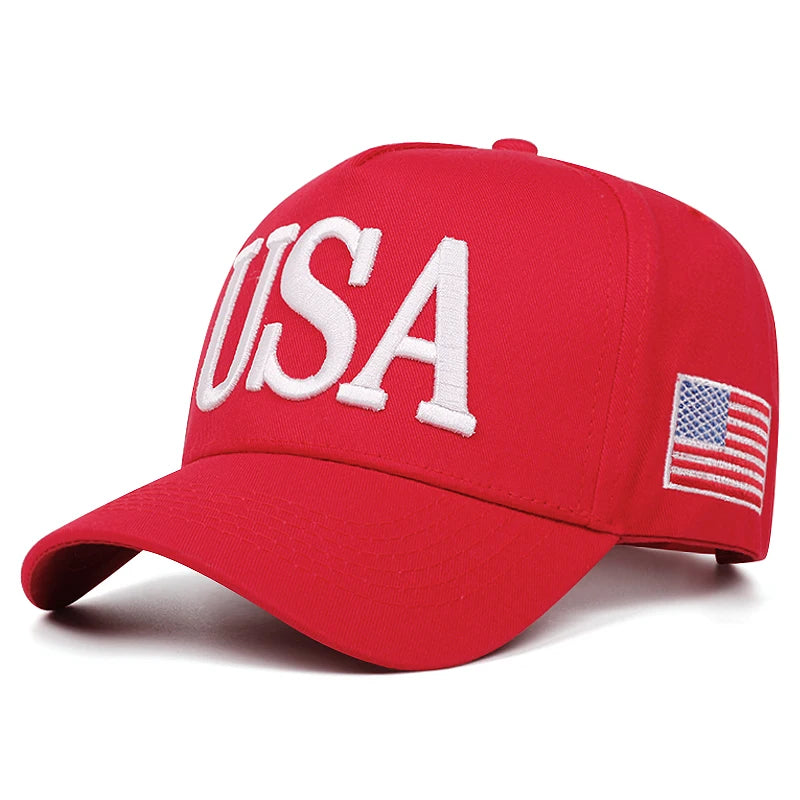 USA Embroidered Baseball Caps, Outdoor Sports Baseball Caps