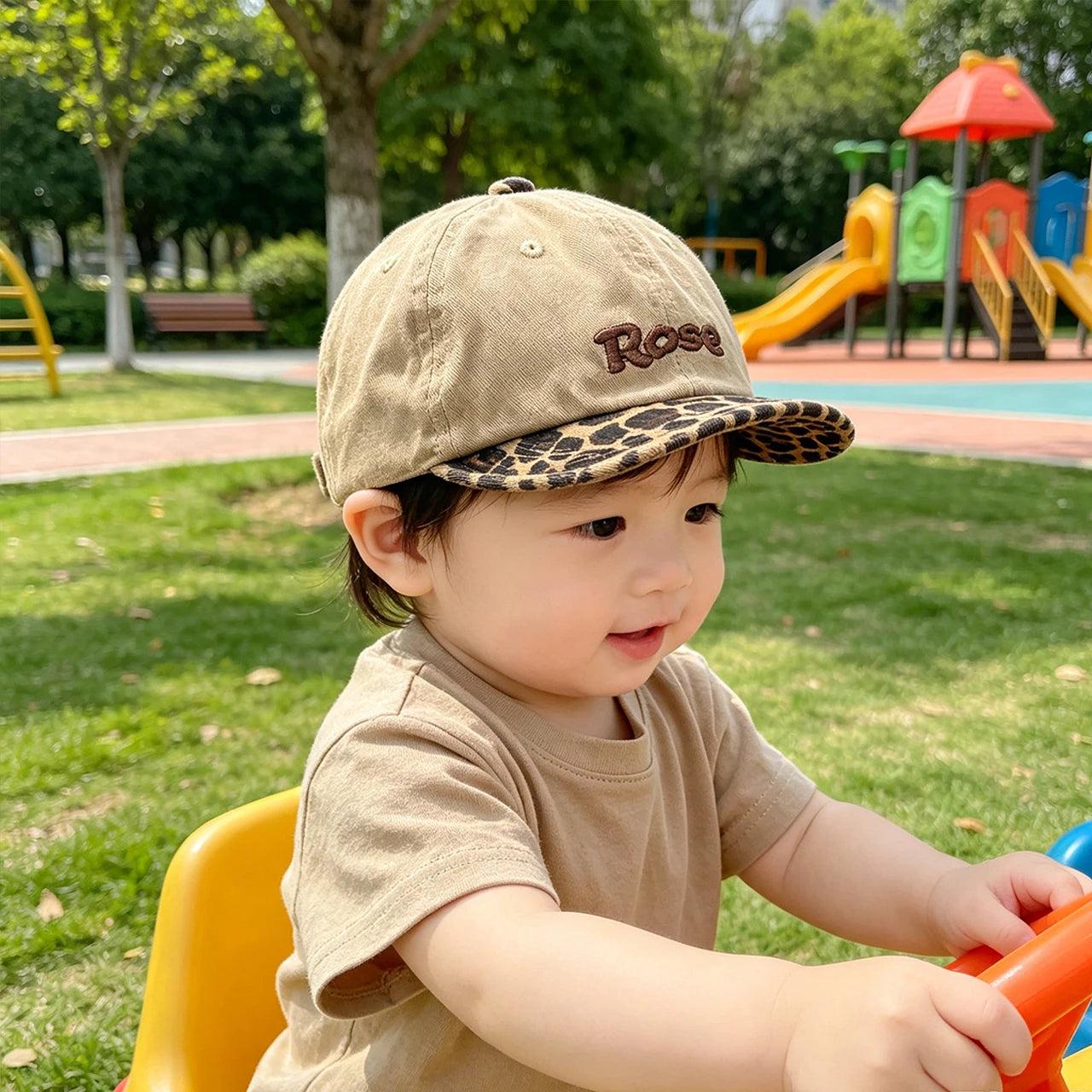 Fashion Leopard Print Baby Baseball Hat