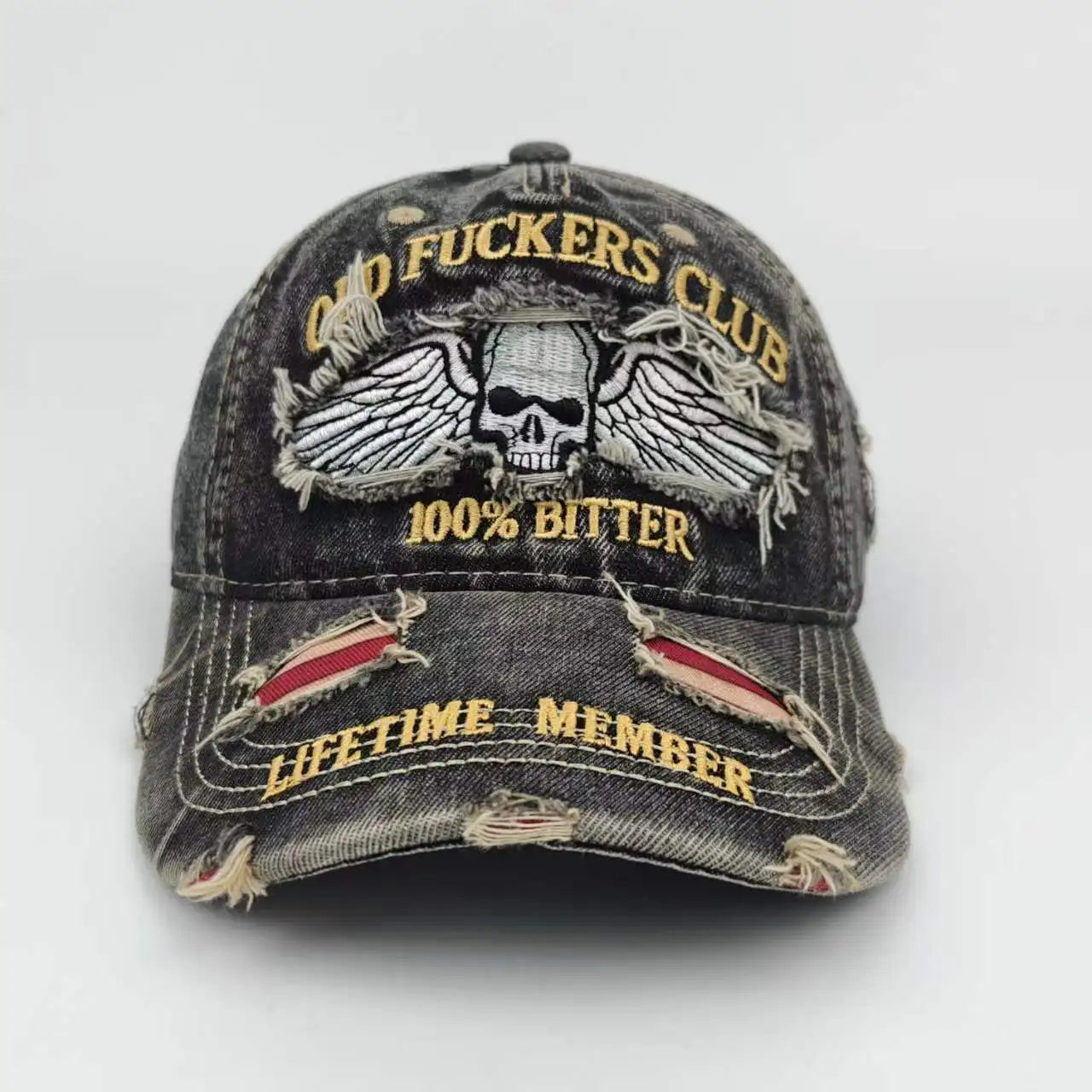 Cap Printed Embroidered 250th Anniversary Ripped Baseball Cap