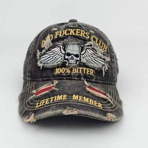 Cap Printed Embroidered 250th Anniversary Ripped Baseball Cap