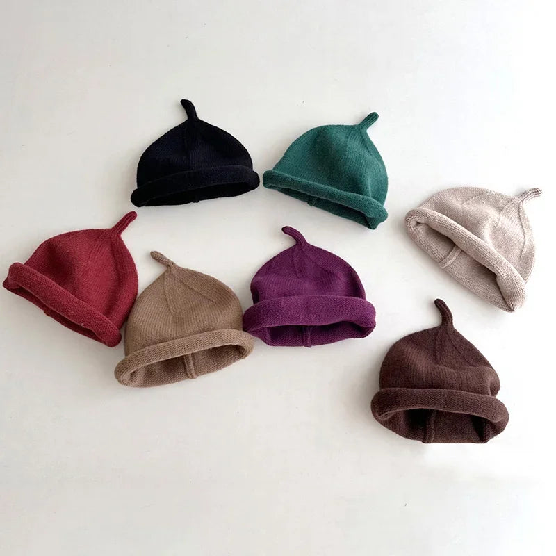 Kids Winter Hats For Newborn Boys Crochet Bonnet Toddler Girl Cap