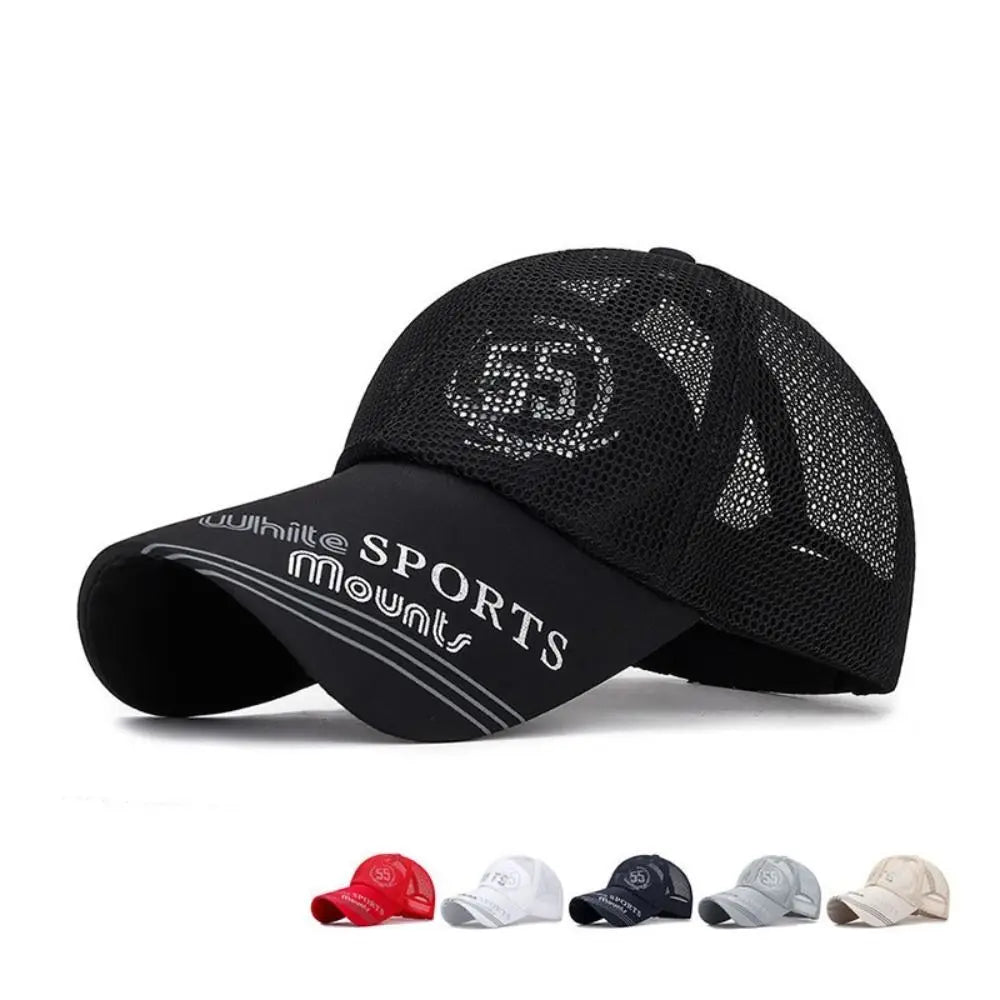 Casual Wide Brim Mesh Baseball Cap