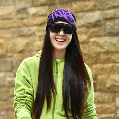 Niche American Street Jacquard Letters Knitted Hats New Men Women