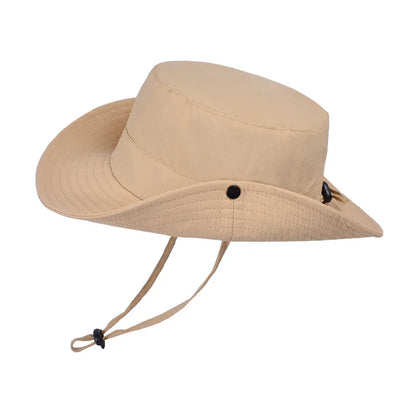 New Custom Logo Men Quick Drying Bucket Hats Fisherman Cap