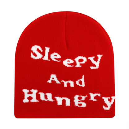 Y2k Letter Butter Knit Hats Skullies Beanies Autumn Winter Warm Hat