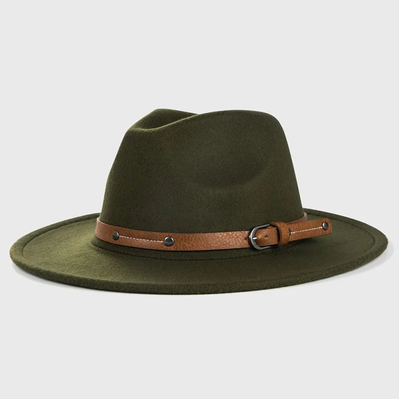 Wool Fedora Hat For Women Men In Winter And Autumn, Outdoor Fashion