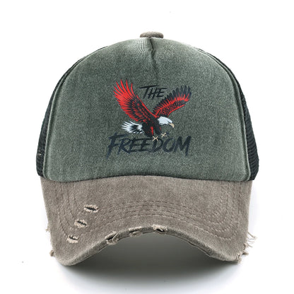 Washed Denim Baseball Cap Women Men