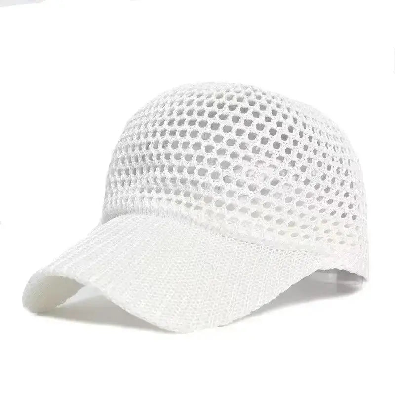 Men Fishing Hat Summer Full Mesh Baseball Cap