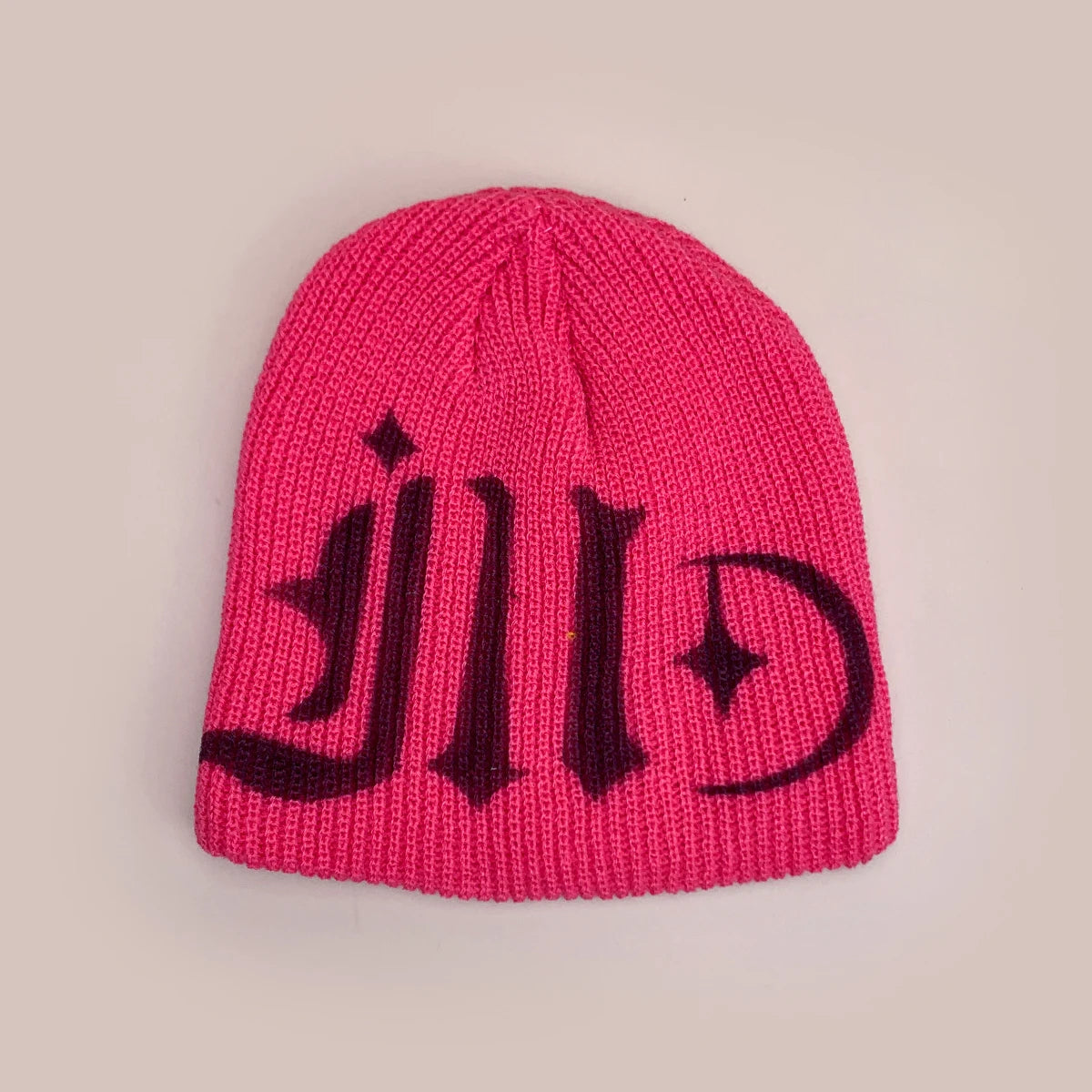 Color Block Street Sanskrit Knitted Hats Autumn And Winter New Unisex Y2k Warm