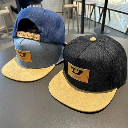 Hip Hop Baseball Cap Flat Brim Hat Casual Street Dance Outdoor Couple Visor Hat