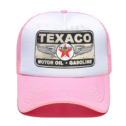Punk Unisex Vintage Texaco Sign Baseball Cap for Men Women