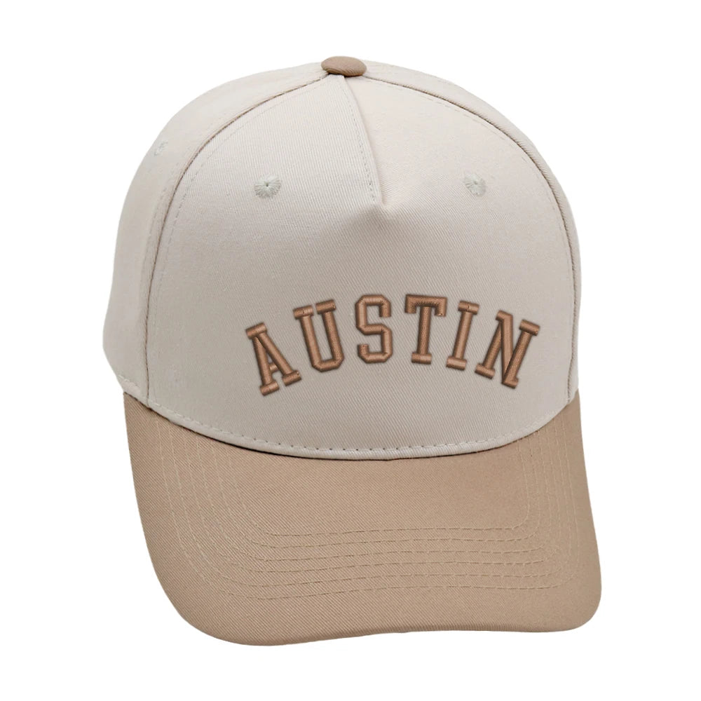 Austin Trucker Hat 3D Embroidery Two Tone Baseball Cap