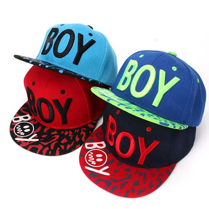 Unisex Kids Embroidered Hip Hop Snapback Cap Baby