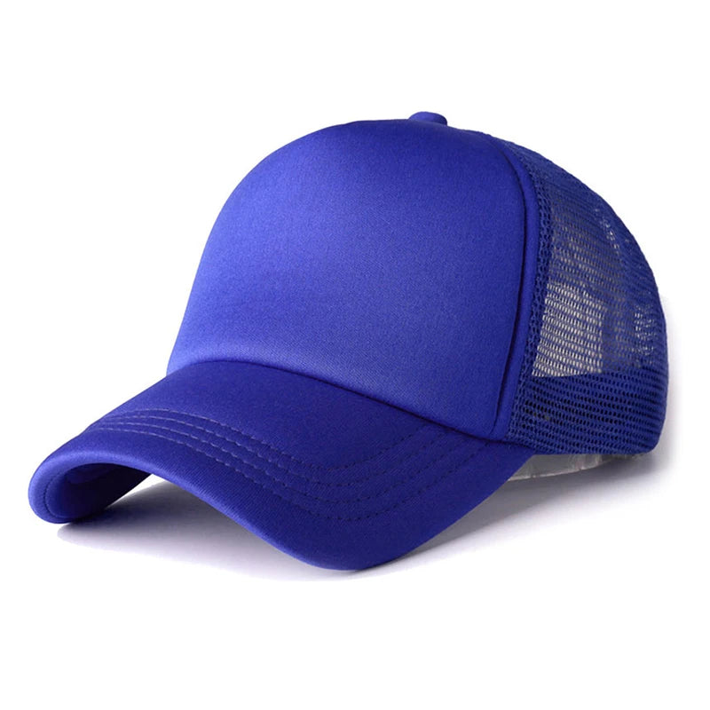 1PC Unisex Cap Casual Plain Mesh Baseball Cap