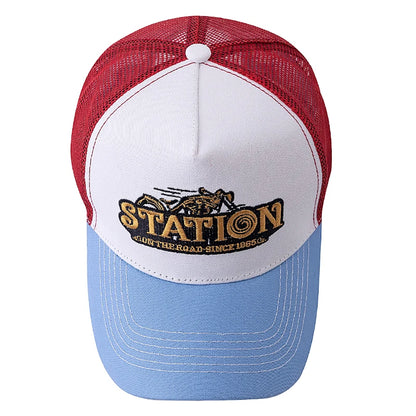 Unisex Mesh Summer Breathable Cap Embroidery Letter Pattern Streetwear Baseball Cap