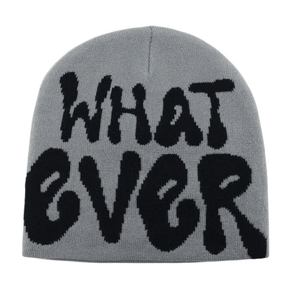 Y2K Letter Beanies Women Men Winter Autumn Warm Knit Hat