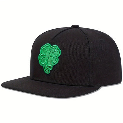 Unisex Clover Embroidery Hip-hop Hats Spring Autumn