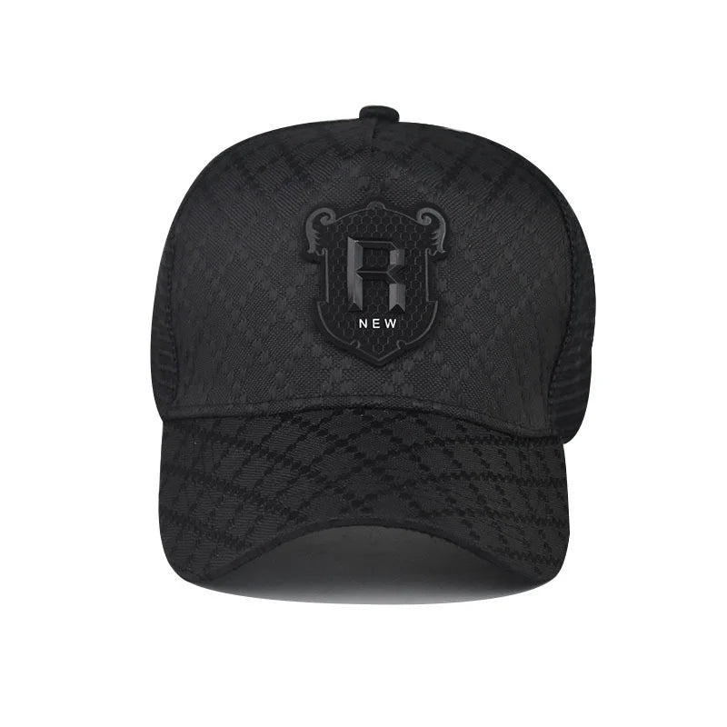 R Letter Icon Men's Baseball Cap for Male Summer