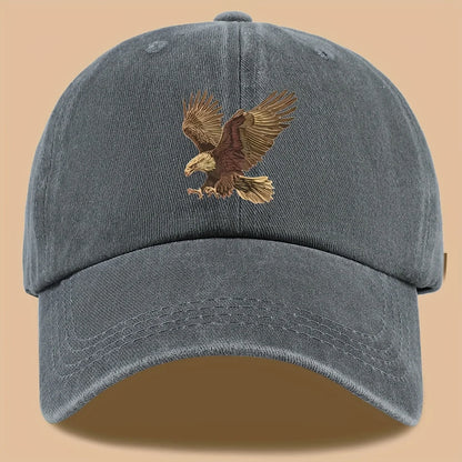Eagle Print Baseball Cap, Adjustable For Both Men And Women