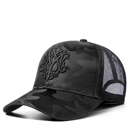Embroidered Camouflage Seasonal Casual Baseball Cap