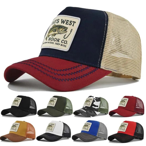 Man hat High Quality Fishing Cartoon Baseball Cap