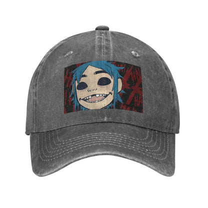 Feel Good Gorillaz Virtual Band Denim Fabric Cap