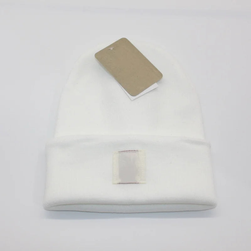 Multicolored Label Embroidery Workwear Woolen Hats Men Outdoor Keep Warm Cap