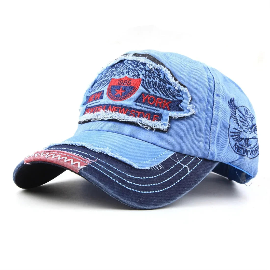 Hats Men'S And Women'S Four-Season Shade Baseball Cap Eagle Embroidery Korean