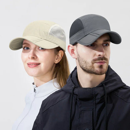 1pc Summer Foldable Sunshade Mesh Baseball Cap for Men