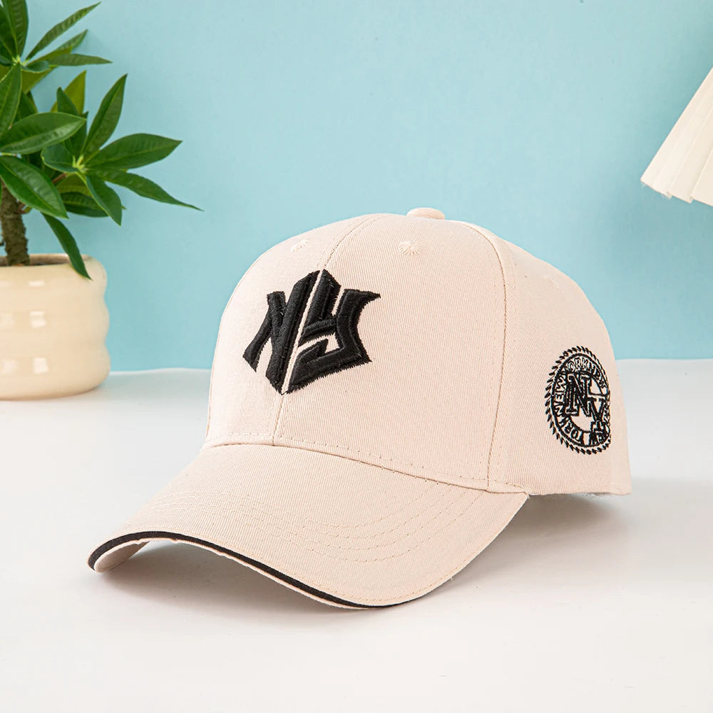 1pc Unisex Baseball Cap with Embroidered New York Logo and Stars - Lightweight Cap