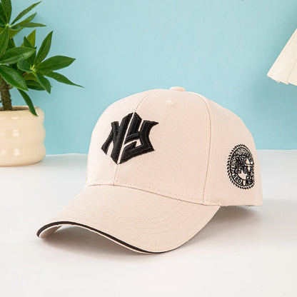 1pc Unisex Baseball Cap with Embroidered New York Logo and Stars - Lightweight Cap