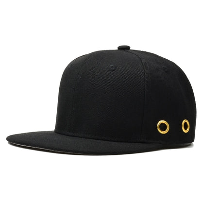 Hip Hop Solid Black Snapbacks For Men Women