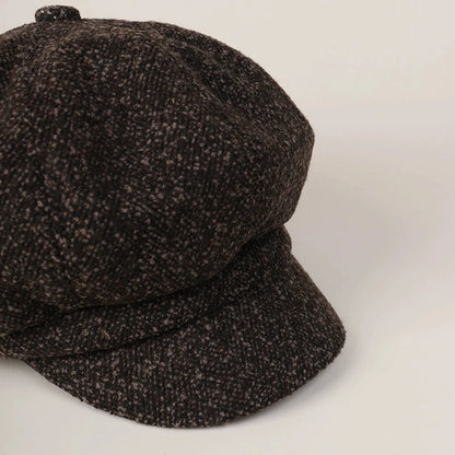 Wool Blended Newsboy Cap British Style Beret Hats