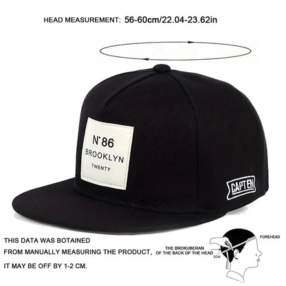 Label Hip-Hop Hats Spring Autumn Adjustable Casual Snapback