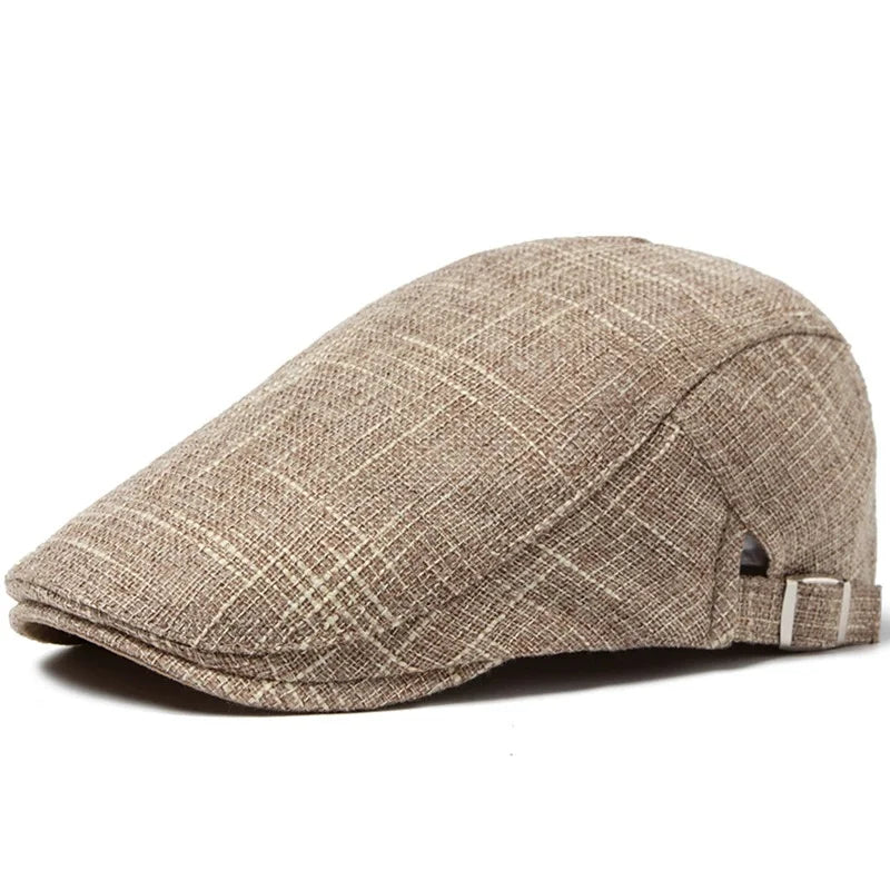 Men's And Women's Cotton And Linen Beret Breathable Summer Cap